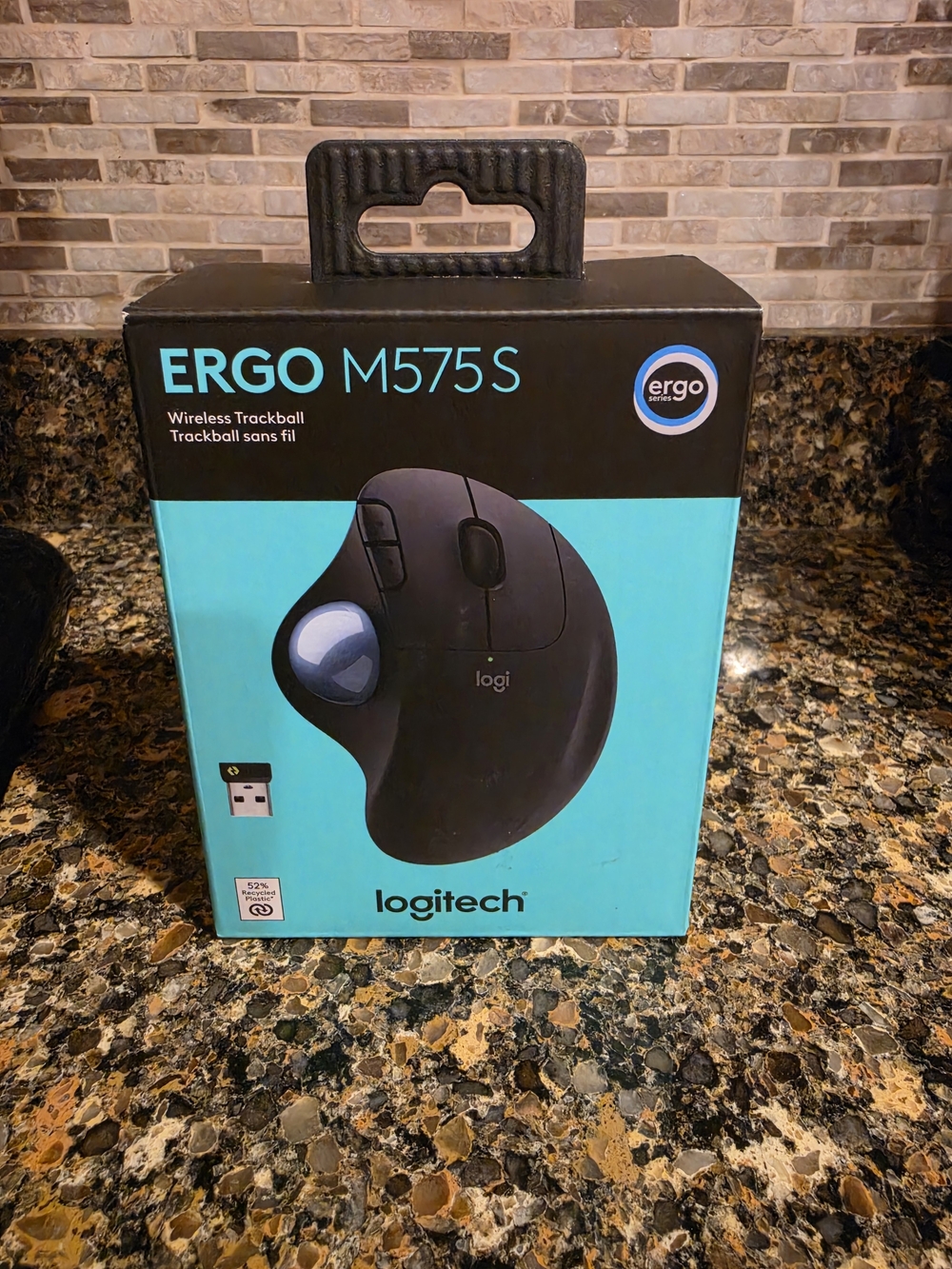 Logitech ERGO M575S Wireless Trackball Mouse - Black